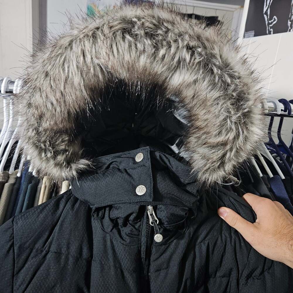 NEW Eddie Bauer Sun Valley Down Parka Black Faux Fur Hood